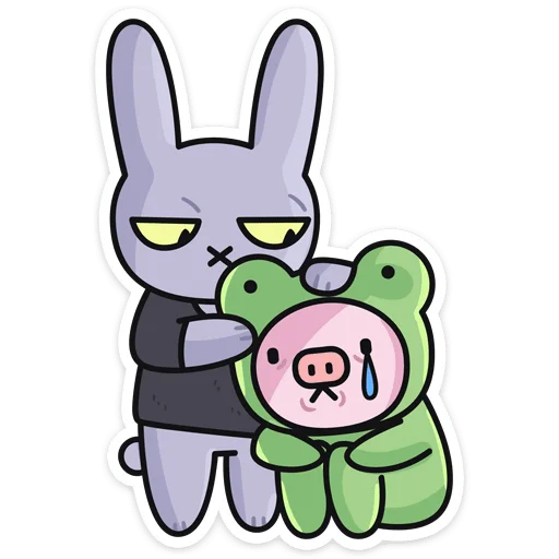😢 Стикер «Мрак & Люля» для Telegram