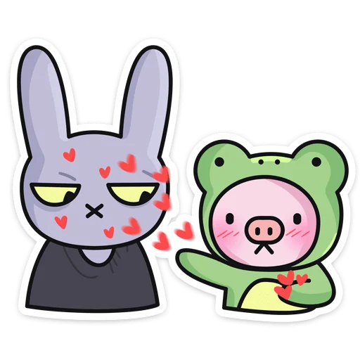 🥰 Стикер «Мрак & Люля» для Telegram