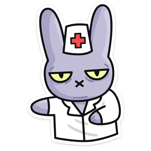 👩‍⚕ Стикер «Мрак & Люля» для Telegram