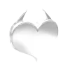 Стикер 9 White Emoji