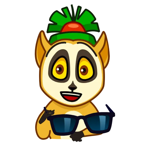 😎 Стикер «Lemur» для Telegram