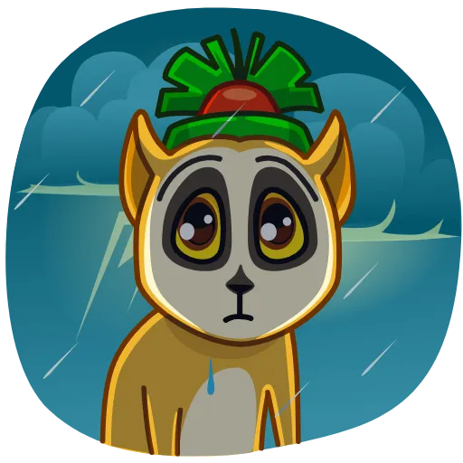😢 Стикер «Lemur» для Telegram
