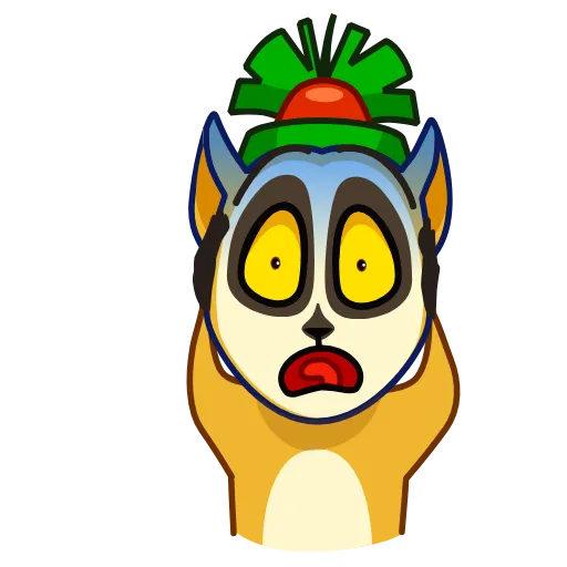 😨 Стикер «Lemur» для Telegram