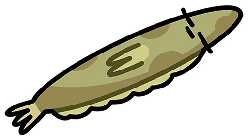 💤 Стикер «Камбала Лена без надписей» для Telegram