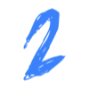 💙 Эмодзи «Синие буквы, цифры, иконки» для Telegram