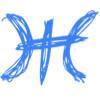 💙 Эмодзи «Синие буквы, цифры, иконки» для Telegram