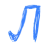 💙 Эмодзи «Синие буквы, цифры, иконки» для Telegram