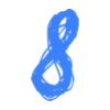 💙 Эмодзи «Синие буквы, цифры, иконки» для Telegram