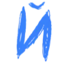 💙 Эмодзи «Синие буквы, цифры, иконки» для Telegram