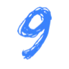 💙 Эмодзи «Синие буквы, цифры, иконки» для Telegram