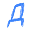 💙 Эмодзи «Синие буквы, цифры, иконки» для Telegram