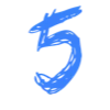 💙 Эмодзи «Синие буквы, цифры, иконки» для Telegram