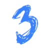 💙 Эмодзи «Синие буквы, цифры, иконки» для Telegram