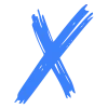 💙 Эмодзи «Синие буквы, цифры, иконки» для Telegram