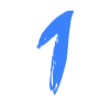 💙 Эмодзи «Синие буквы, цифры, иконки» для Telegram