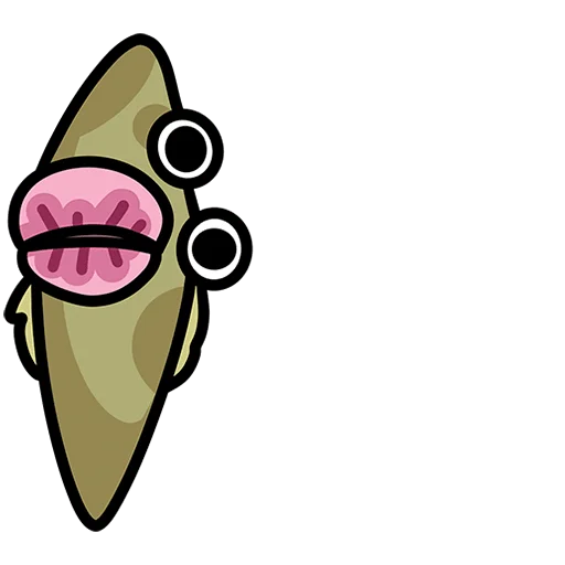 👄 Стикер «Камбала Лена Без Текста» для Telegram