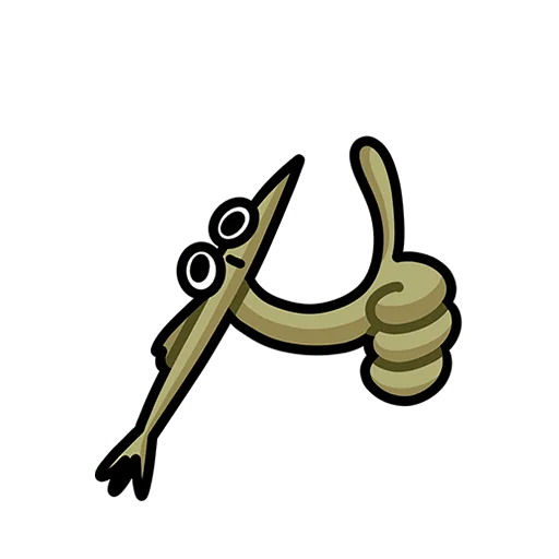 👍 Стикер «Камбала Лена Без Текста» для Telegram