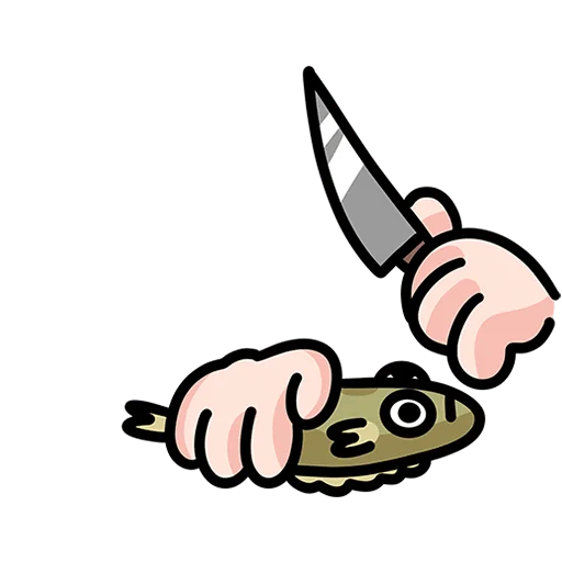 🔪 Стикер «Камбала Лена Без Текста» для Telegram