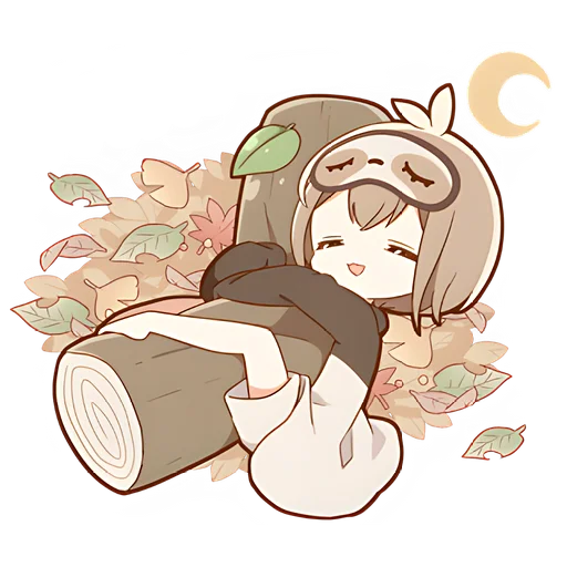 😴 Стикер «Ленивец-кун» для Telegram