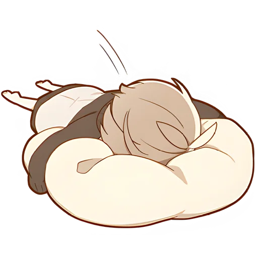 😴 Стикер «Ленивец-кун» для Telegram