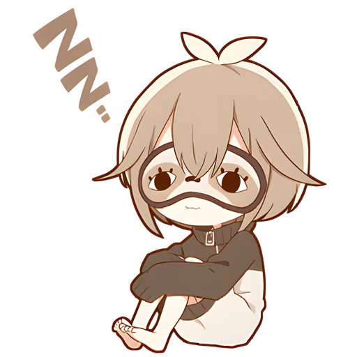 😴 Стикер «Ленивец-кун» для Telegram
