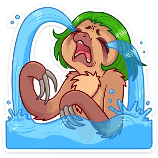 😭 Стикер «Ленивица Леночка» для Telegram