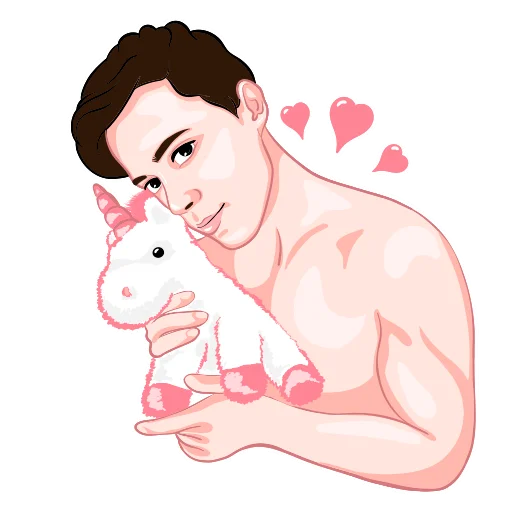 🥰 Стикер «Leo totoro man unicorn» для Telegram