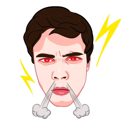 😤 Стикер «Leo totoro man unicorn» для Telegram