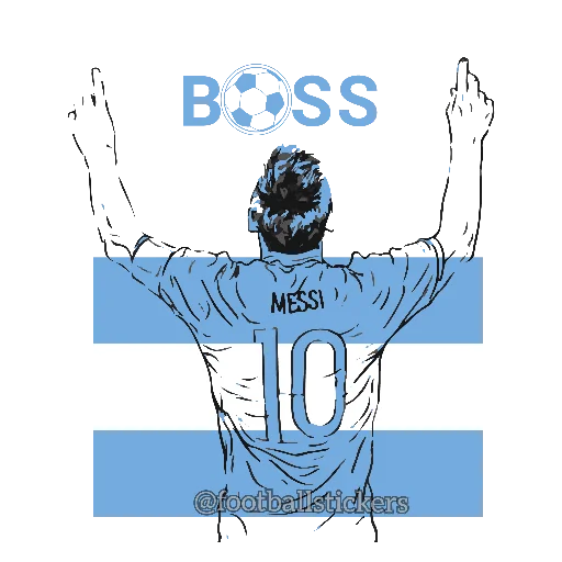 🇦🇷 Стикер «Leo messi» для Telegram