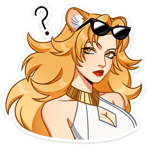❓ Стикер «Леона - считает себя настоящей царицей всея Вселенной. И вы не сможете её переубедить» для Telegram