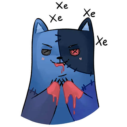 😈 Стикер «КОТ ЛЕОНАРД» для Telegram
