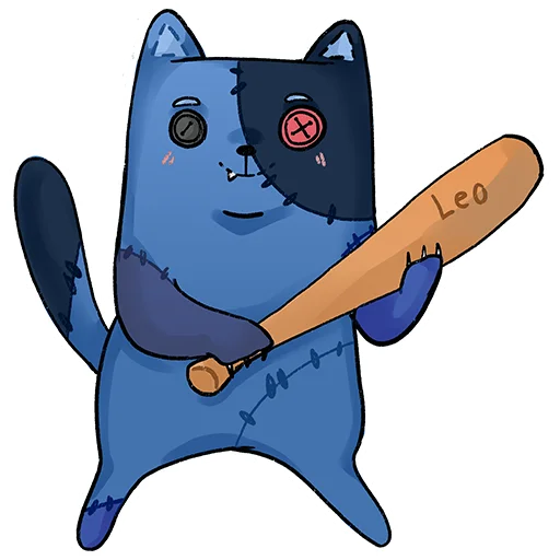 😊 Стикер «КОТ ЛЕОНАРД» для Telegram