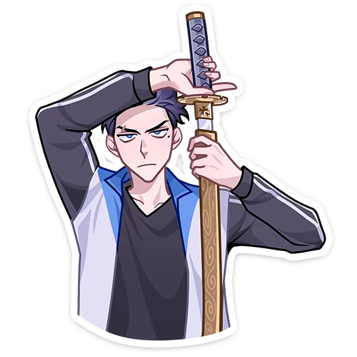 🗡 Стикер «Лёня» для Telegram
