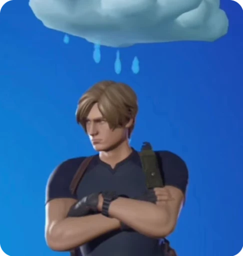 🌧 Стикер «Leon Kennedy» для Telegram