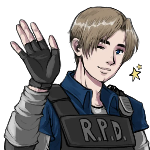 Стикерпак Leon S. Kennedy для Telegram — скачать