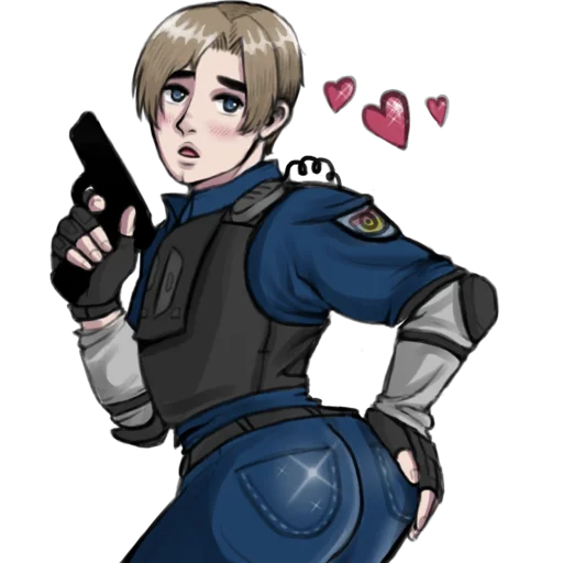 🍑 Стикер «Leon S. Kennedy» для Telegram