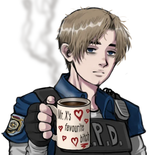 😪 Стикер «Leon S. Kennedy» для Telegram