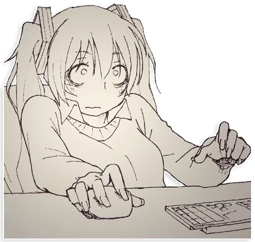 😨 Стикер «lepaAnime2» для Telegram