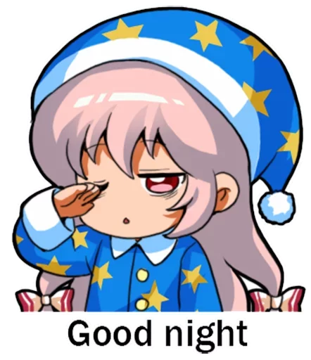 😴 Стикер «lepaAnime3» для Telegram