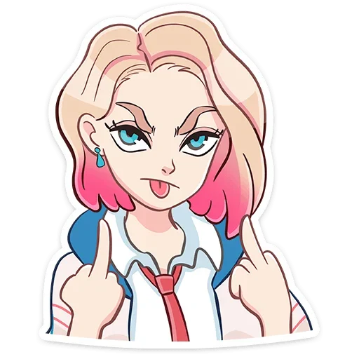 🖕 Стикер «Лера без надписей» для Telegram