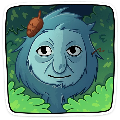 🙂 Стикер «Леший» для Telegram