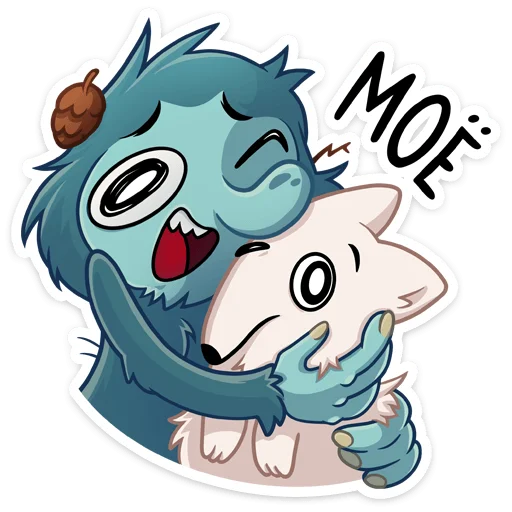 🤗 Стикер «Леший» для Telegram