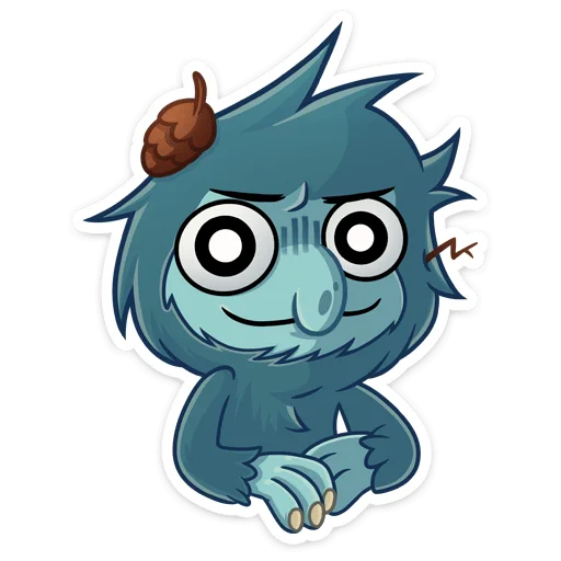 😶 Стикер «Леший» для Telegram