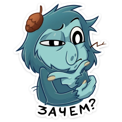 🤨 Стикер «Леший» для Telegram
