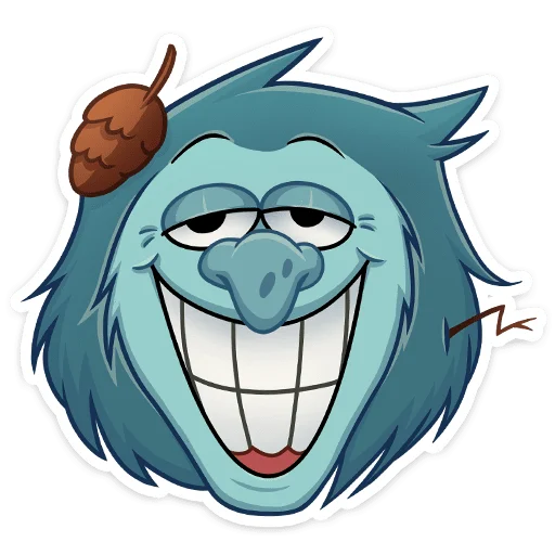 😬 Стикер «Леший» для Telegram