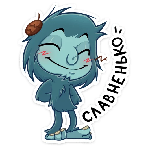 ☺ Стикер «Леший» для Telegram