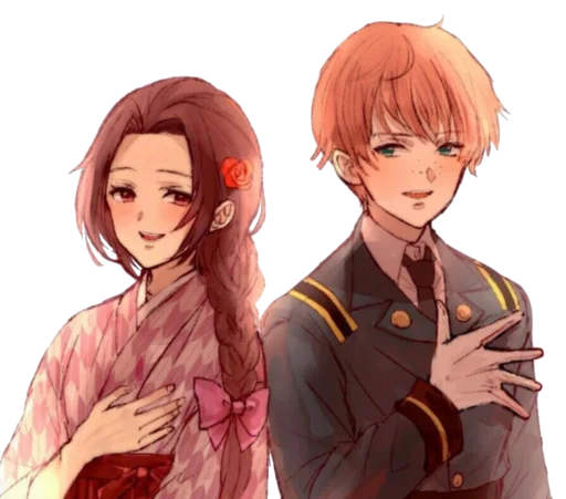 👩‍❤️‍👨 Стикер «Leslie & Isabella» для Telegram