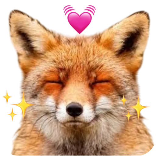 🥰 Стикер «Лиса» для Telegram