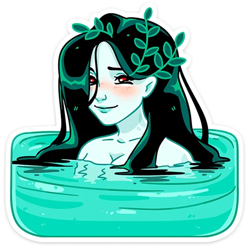 😊 Стикер «Русалка Леся» для Telegram
