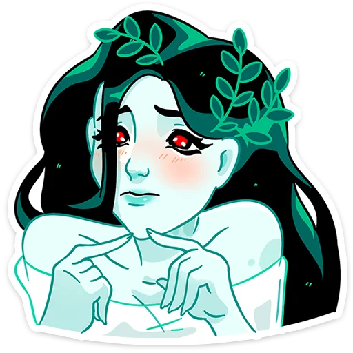 🥺 Стикер «Русалка Леся» для Telegram